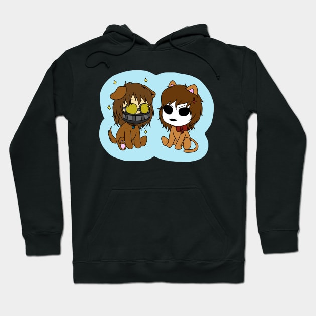 cute creepypasta toby and masky Hoodie by LillyTheChibi